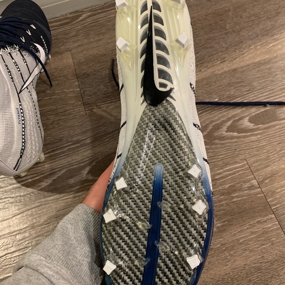 Nike Vapor Untouchable 3 Elite Navy White Football Cleats - Picture 4 of 6